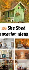 26 hermosas ideas de diseño de interiores de She Shed [with Pictures]