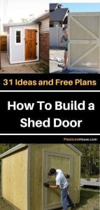 31 ideas geniales y planes gratuitos sobre cómo construir una puerta de cobertizo