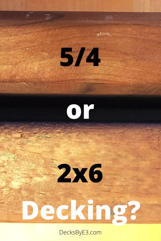 Comparación de tarimas de 5/4 con tarimas de 2×6, pros y contras