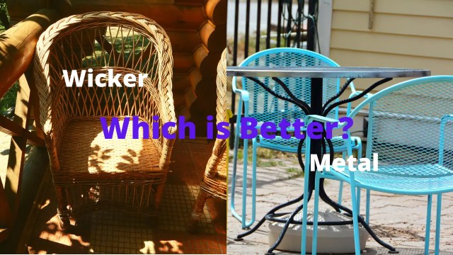 ¿Son mejores los muebles de mimbre o de metal en su terraza?