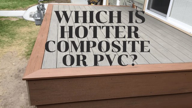 Cómo y por qué el PVC es más frío que las cubiertas compuestas